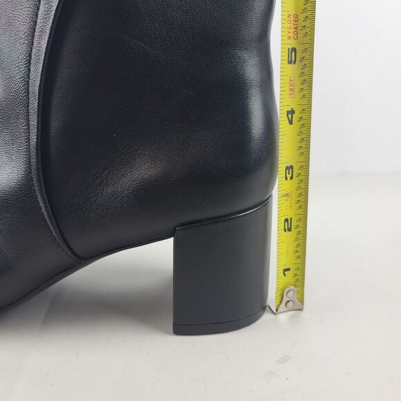 Naturalizer Black Leather River Booties Size 9M - Picture 2 of 15